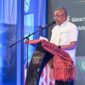 Plh Sekdaprov Sumut Sulaiman Harahap membuka Rapat Koordinasi Kerjasama Antar Daerah se Sumatera yang diselenggarakan di Ballroom Hotel Santika Premiere Dyandra, Jalan Kapt. Maulana Lubis Medan, Rabu (12/8/2026).
