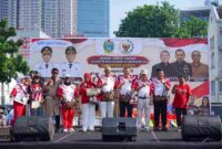 Penjabat (Pj) Sekretaris Daerah Provinsi (Sekdaprov) Sumatera Utara (Sumut) Sulaiman Harahap menghadiri kegiatan Semarak Memperingati Hari Ulang Tahun ke-81 Kemerdekaan Republik Indonesia yang diselenggarakan Dewan Harian Daerah Badan Pembudayaan Kejuangan 45 Provinsi Sumut di Jalan Bukit Barisan, Medan, Minggu (2/8/2026).