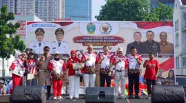 Penjabat (Pj) Sekretaris Daerah Provinsi (Sekdaprov) Sumatera Utara (Sumut) Sulaiman Harahap menghadiri kegiatan Semarak Memperingati Hari Ulang Tahun ke-81 Kemerdekaan Republik Indonesia yang diselenggarakan Dewan Harian Daerah Badan Pembudayaan Kejuangan 45 Provinsi Sumut di Jalan Bukit Barisan, Medan, Minggu (2/8/2026).