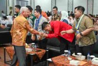 Wakil Gubernur Sumut,  Surya menghadiri Seminar, Orasi Kebangsaan, Dialog Interaktif Bersama Eksekutif & Legislatif se Sumut, FGD Kebijakan Penganggaran P4GN serta Deklarasi Bersama yang diselenggarakan di Aula Dinas Pendidikan Sumut, Jalan Cik Ditiro, Medan, Jum'at (7/8/2026). 