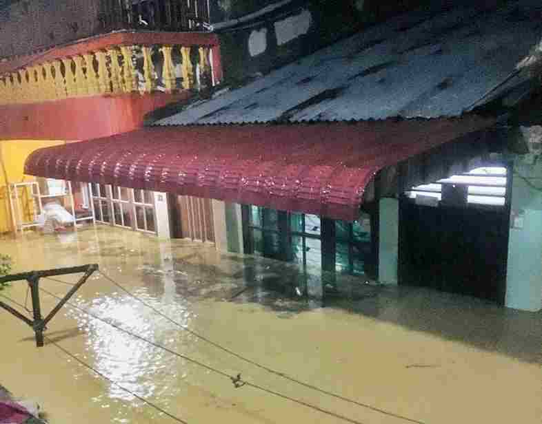 Kondisi Banjir di Serbelawan.