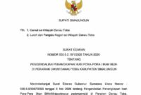 Bupati Simalungun menerbitkan SE pengendalian penangkapan ikan pora-pora di Danau Toba.