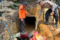 Tim gabungan menertibkan dugaan PETI di Pegagan Hilir, Dairi.
