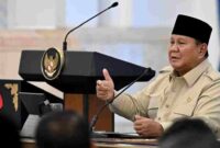 Presiden Prabowo pada pertemuan dengan pengusaha Kadin pusat dan daerah seluruh Indonesia di Istana Negara, Jakarta, pada Jumat, 31 Juli 2026.