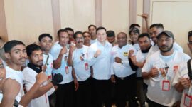 Satgas BaraJP bersama Ketua DPW PSI NTT. Foto: Ist.
