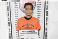 seorang pria berinisial RSP (33) yang diduga terlibat dalam peredaran narkotika jenis sabu.
