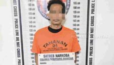 seorang pria berinisial RSP (33) yang diduga terlibat dalam peredaran narkotika jenis sabu.