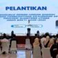 Bupati Asahan Taufik Zainal Abidin menghadiri pelantikan DHD BPK 45 Sumut 2026–2031.
