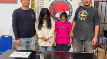 Polsek Gunung Malela mengamankan dua perempuan yang diduga terlibat penyalahgunaan sabu di Simalungun.