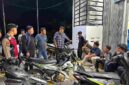Tim Resmob Polres Simalungun tetap menggelar patroli KRYD meski hujan.