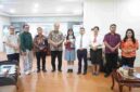Foto bersama Bupati Asahan, guru, dan Grace Natalie Sagala, Ketua OSIS SMA Panti Budaya Kisaran, lolos ISLT 2026 dan akan mengikuti pelatihan kepemimpinan nasional di Sumatera Barat.