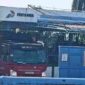 pagar Berlapis yang memisahkan area kantor dan area operasional pengisian tabung. 