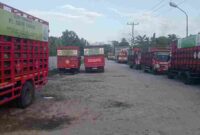 kondisi kendaraan transportasi tabung 3kg saat berada di luar lokasi SPPBE.