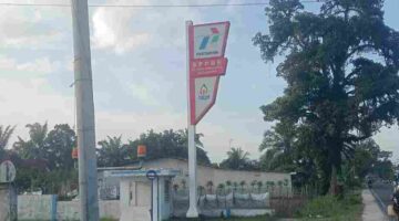 Pintu masuk SPPBE PT.NIJ Alam Lestari.