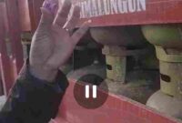 Screenshot Video saat segel dari tabung gas 3 kg yang baru keluar dari SPBBE Mudah dicabut. Kamis, 6 Agustus 2026 sore hari.
