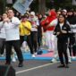 Wali Kota Wesly Silalahi menghadiri CFD HUT ke-81 RI di Lapangan Adam Malik Pematangsiantar..