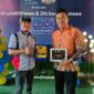 Ronald Darwin Tampubolon menerima penghargaan Tokoh Politik Inspiratif Pematangsiantar 2026 dalam perayaan ulang tahun dua media lokal.
