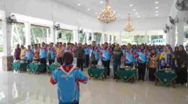Wabup Asahan Rianto melepas 64 Pramuka Penggalang ke Jamnas XII 2026 di Cibubur.