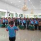 Wabup Asahan Rianto melepas 64 Pramuka Penggalang ke Jamnas XII 2026 di Cibubur.