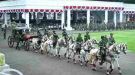 Persiapan upacara pada Selasa (11/8/2026) mulai memasuki tahap latihan bersama sejumlah tim yang terlibat dalam pelaksanaan upacara.
