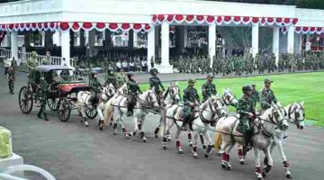Persiapan upacara pada Selasa (11/8/2026) mulai memasuki tahap latihan bersama sejumlah tim yang terlibat dalam pelaksanaan upacara.