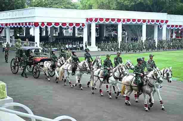 Persiapan upacara pada Selasa (11/8/2026) mulai memasuki tahap latihan bersama sejumlah tim yang terlibat dalam pelaksanaan upacara.