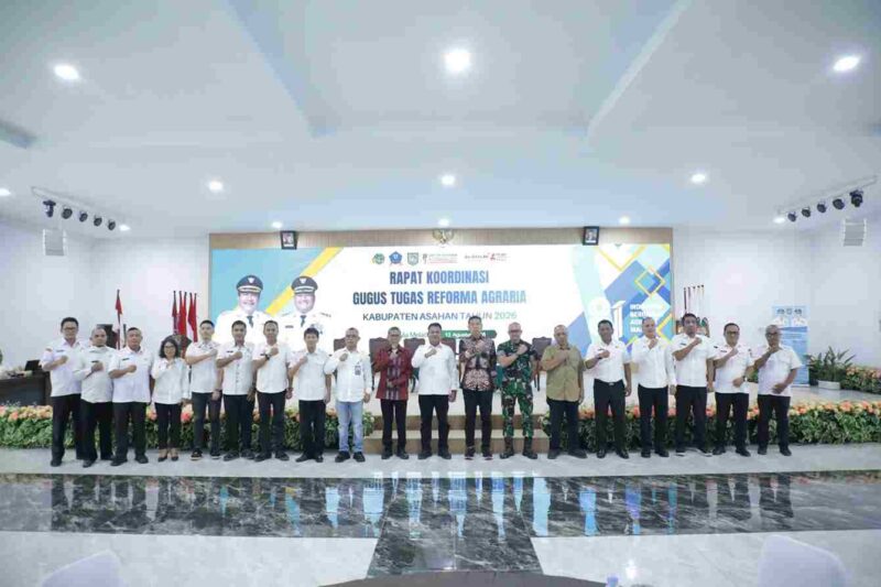 Wabup Asahan Rianto membuka Rapat Gugus Tugas Reforma Agraria 2026