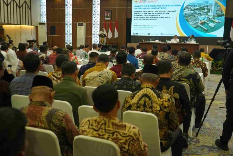 Bupati Asahan Taufik Zainal Abidin mengikuti Rakor Forkopimda Regional Sumatera 2026 di Batam.