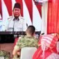 Bupati Simalungun Anton Achmad Saragih menghadiri peresmian Jembatan Garuda dan fasilitas air bersih TNI oleh Presiden Prabowo secara daring.