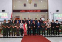 Wali Kota Pematangsiantar Wesly Silalahi menyaksikan pidato kenegaraan Prabowo bersama Forkopimda dari Gedung DPRD pada Sidang Tahunan MPR 2026.