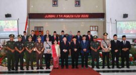 Wali Kota Pematangsiantar Wesly Silalahi menyaksikan pidato kenegaraan Prabowo bersama Forkopimda dari Gedung DPRD pada Sidang Tahunan MPR 2026.