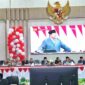 Bupati Simalungun Anton Achmad Saragih menghadiri rapat paripurna DPRD.