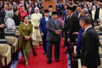 Presiden Prabowo Subianto tiba di di Gedung Nusantara MPR/DPR/DPD RI, Jakarta, pada Jumat, 14 Agustus 2026 untuk menyampaikan pidato kenegaraan dalam rangka Penyampaian Keterangan Pemerintah atas Rancangan Undang-Undang (RUU) tentang Anggaran Pendapatan dan Belanja Negara (APBN) Tahun Anggaran 2027 beserta Nota Keuangan dan dokumen pendukungnya pada Rapat Paripurna Pembukaan Masa Persidangan I DPR RI Tahun Sidang 2026-2027. Foto: BPMI Setpres