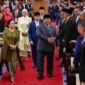 Presiden Prabowo Subianto tiba di di Gedung Nusantara MPR/DPR/DPD RI, Jakarta, pada Jumat, 14 Agustus 2026 untuk menyampaikan pidato kenegaraan dalam rangka Penyampaian Keterangan Pemerintah atas Rancangan Undang-Undang (RUU) tentang Anggaran Pendapatan dan Belanja Negara (APBN) Tahun Anggaran 2027 beserta Nota Keuangan dan dokumen pendukungnya pada Rapat Paripurna Pembukaan Masa Persidangan I DPR RI Tahun Sidang 2026-2027. Foto: BPMI Setpres
