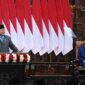 Presiden Prabowo Subianto menyampaikan Keterangan Pemerintah atas Rancangan Undang-Undang (RUU) tentang APBN Tahun Anggaran 2027 beserta Nota Keuangan dan dokumen pendukungnya dalam Rapat Paripurna Pembukaan Masa Persidangan I DPR RI Tahun Sidang 2026–2027 di Gedung Nusantara, Kompleks Parlemen, Jakarta, Jumat, 14 Agustus 2026. Foto: BPMI Setpres