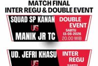 Ilustrasi jadwal Pertandingan. 