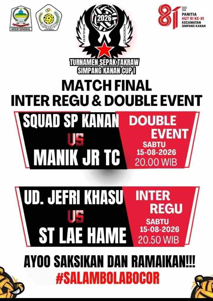 Ilustrasi jadwal Pertandingan. 