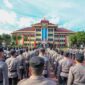 pacara HUT ke-81 Kemerdekaan RI di Lapangan K.S. Tubun, Mapolda Sumut, Senin.