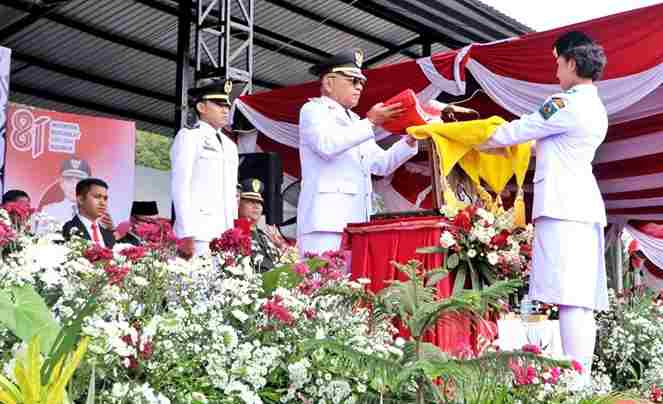 Upacara HUT ke-81 Kemerdekaan RI di Simalungun.