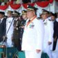 Bupati Asahan Taufik Zainal Abidin memimpin upacara HUT ke-81 RI di Kisaran.