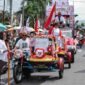 Karnaval Merah Putih HUT ke-81 RI di Pematangsiantar.