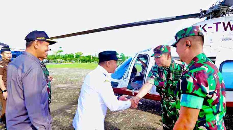 Pangdam I/Bukit Barisan Mayjen TNI Hendy Antariksa berkunjung ke Simalungun.