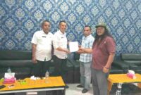 DPC PJS Simalungun melaporkan keberadaan organisasi ke Kesbangpol Simalungun.