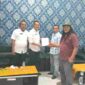 DPC PJS Simalungun melaporkan keberadaan organisasi ke Kesbangpol Simalungun.