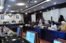 Bunda Pendidikan Anak Usia Dini (PAUD) Kota Medan Airin Rico Waas saat menerima tim Kementerian Pendidikan Dasar dan Menengah (Kemendikdasmen) RI dalam agenda pendampingan implementasi strategi wajib belajar satu tahun prasekolah di Balai Kota Medan, Kamis (20/8/2026).