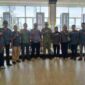 Komandan Kodim (Dandim) 0211/Tapanuli Tengah, Letkol Arh. Wahyu Hidayat, S.H., M.Tr. (SOU), foto bersama dengan Para Pengurus DPC PJS Tapteng.