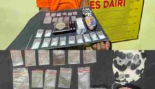 atuan Reserse Narkoba Polres Dairi mengamankan seorang pria berinisial AS (34) yang diduga terlibat dalam peredaran narkotika jenis sabu. Polisi menyita 11 plastik klip berisi kristal yang diduga sabu dengan berat total 13,25 gram.