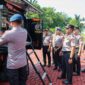 Kapolda Sumut mengecek kesiapan personel, kendaraan, dan peralatan Polda Sumut untuk menghadapi potensi kebakaran hutan dan lahan di Sumut.