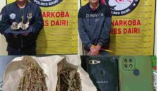 Polres Dairi mengamankan dua pria terkait dugaan peredaran ganja di Bintang Mersada. Polisi menyita ganja dengan total berat 18,05 gram.