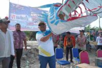 Wabup Asahan Rianto membuka Festival Layang-Layang 2026.